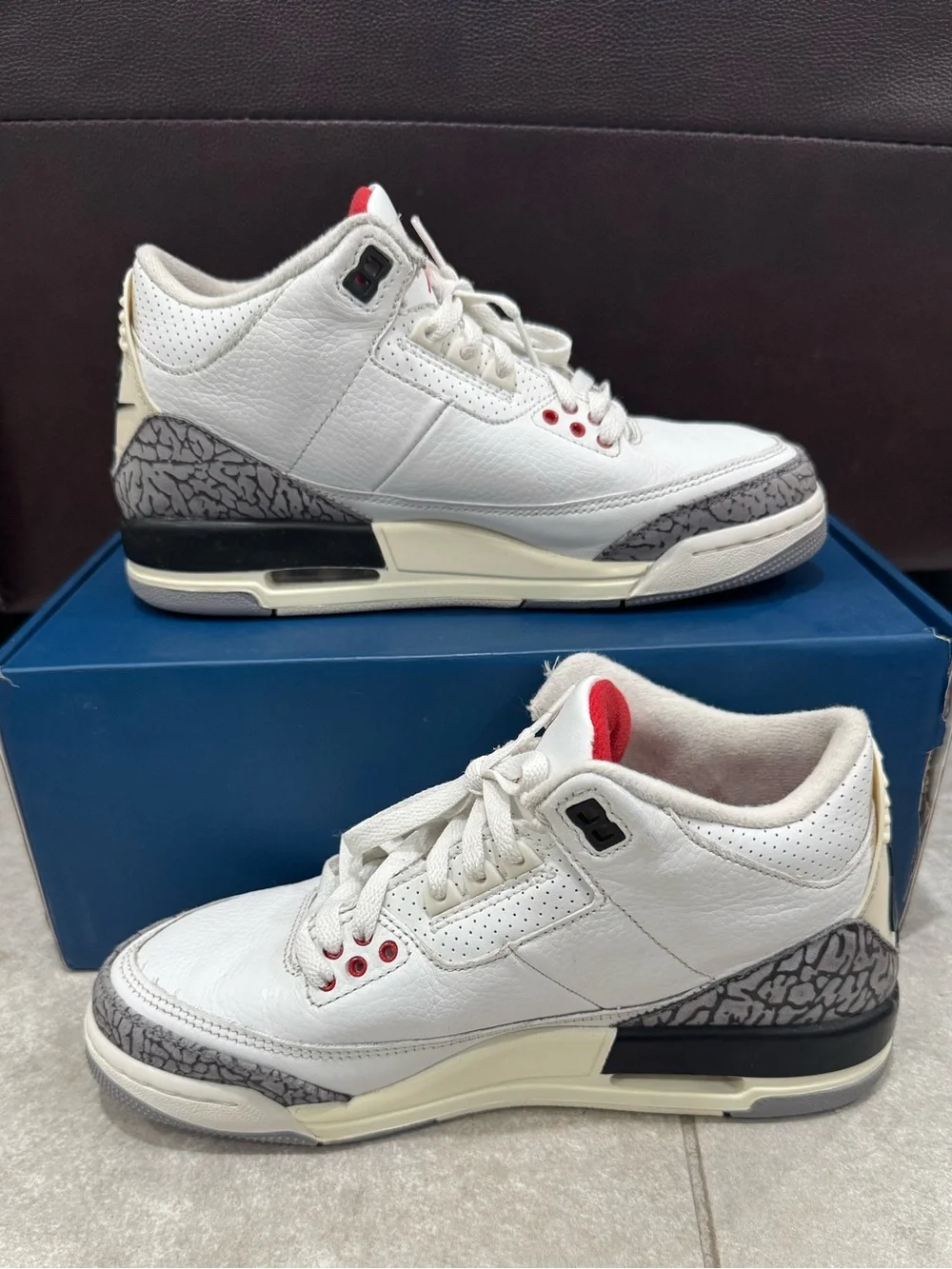 Size 8.5W/7Y Nike Air Jordan 3 Retro White Cement Reimagined DM0967-100